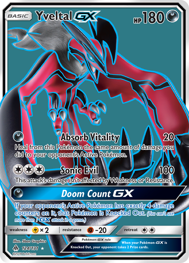 Yveltal GX (124/131) [Sun & Moon: Forbidden Light] | Card Merchant Takapuna