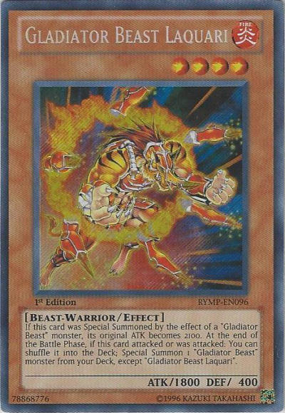 Gladiator Beast Laquari [RYMP-EN096] Secret Rare | Card Merchant Takapuna