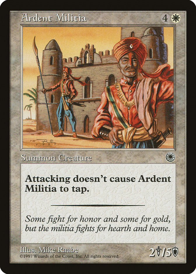 Ardent Militia [Portal] | Card Merchant Takapuna