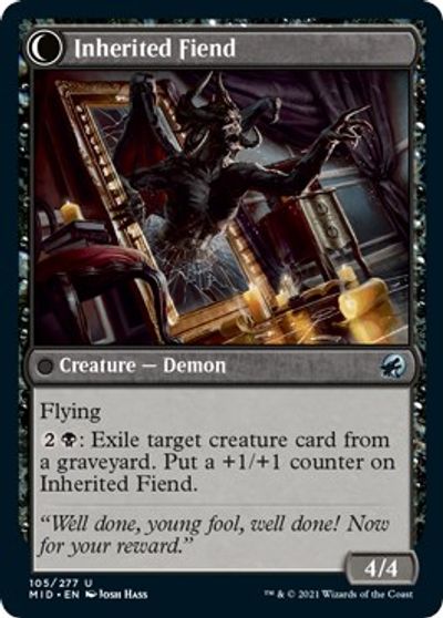 Heirloom Mirror // Inherited Fiend [Innistrad: Midnight Hunt] | Card Merchant Takapuna