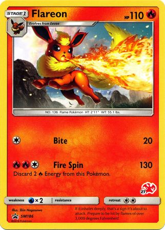 Flareon (SM186) (Charizard Stamp #27) [Battle Academy 2020] | Card Merchant Takapuna