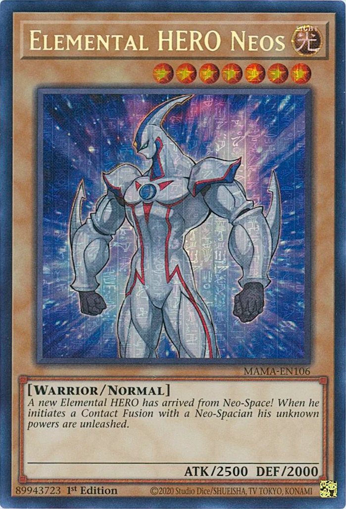 Elemental HERO Neos [MAMA-EN106] Ultra Pharaoh's Rare | Card Merchant Takapuna