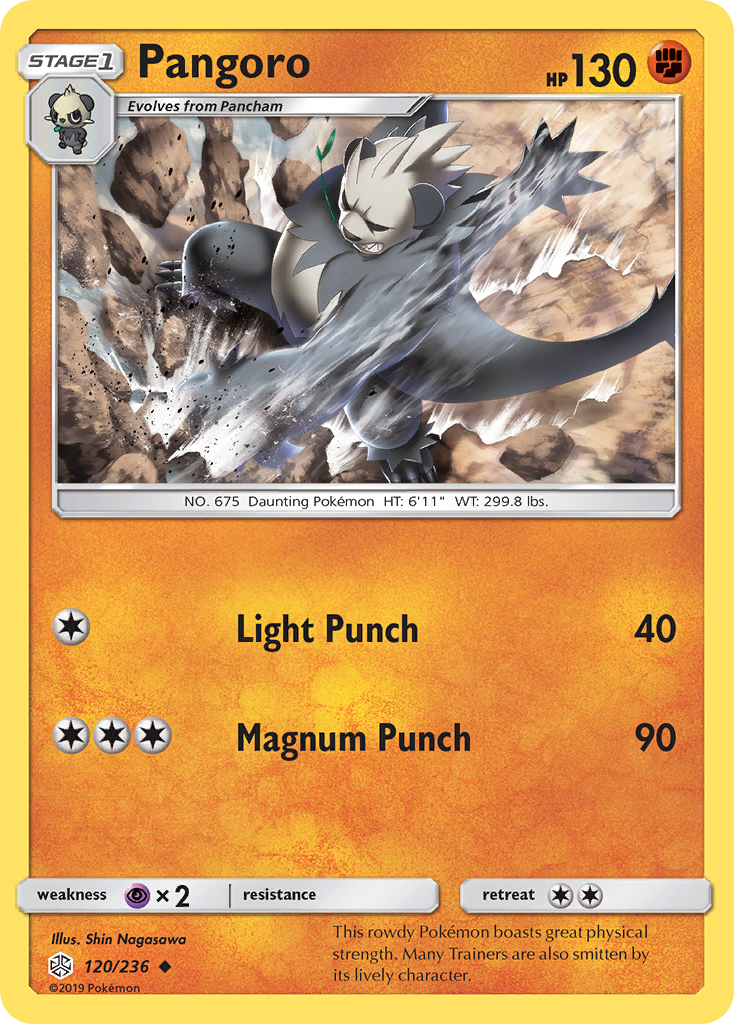 Pangoro (120/236) [Sun & Moon: Cosmic Eclipse] | Card Merchant Takapuna