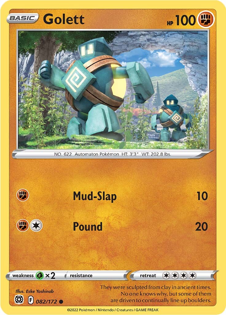 Golett (082/172) [Sword & Shield: Brilliant Stars] | Card Merchant Takapuna