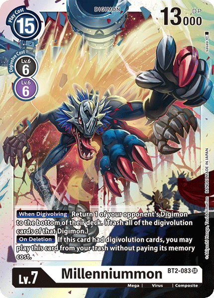 Millenniummon [BT2-083] [Release Special Booster Ver.1.0] | Card Merchant Takapuna