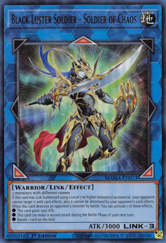 Black Luster Soldier - Soldier of Chaos [MAMA-EN073] Ultra Rare | Card Merchant Takapuna