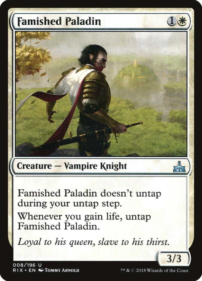 Famished Paladin [Rivals of Ixalan] | Card Merchant Takapuna