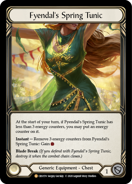 Fyendal's Spring Tunic [CRU178] (Crucible of War)  1st Edition Normal | Card Merchant Takapuna