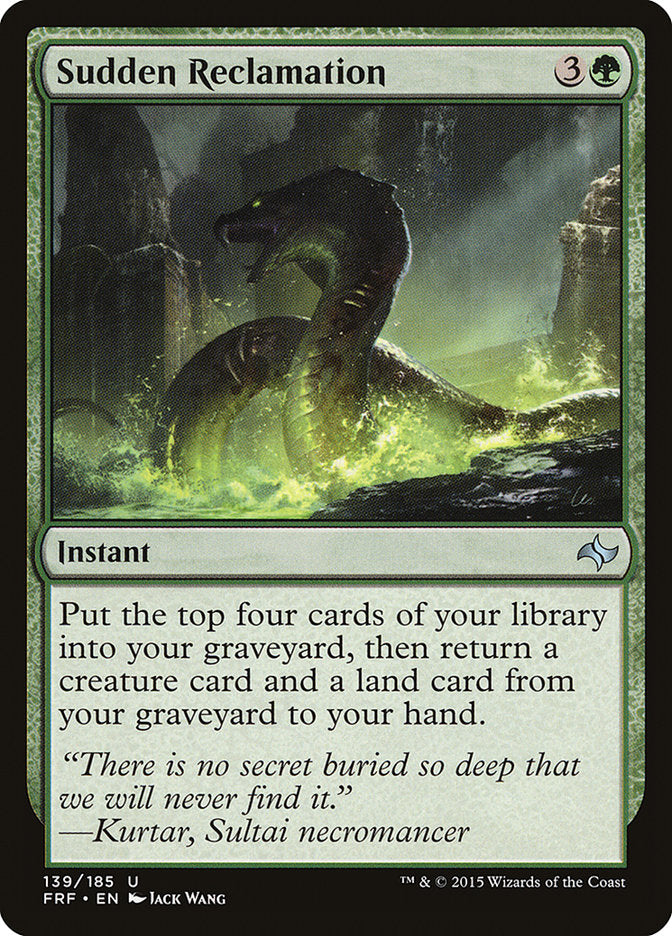 Sudden Reclamation [Fate Reforged] | Card Merchant Takapuna