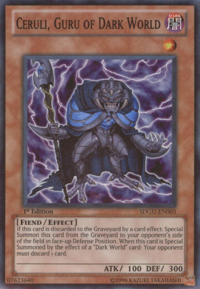 Ceruli, Guru of Dark World [SDGU-EN003] Super Rare | Card Merchant Takapuna