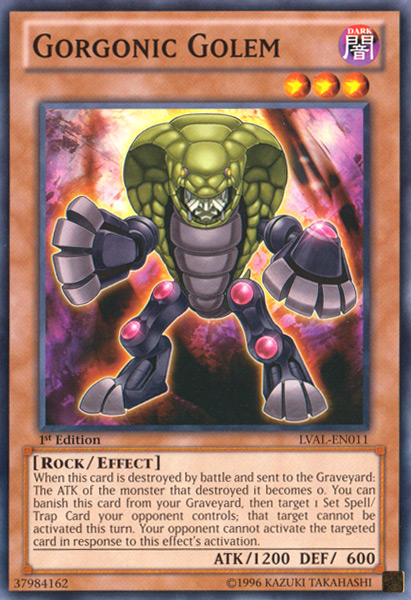 Gorgonic Golem [LVAL-EN011] Common | Card Merchant Takapuna