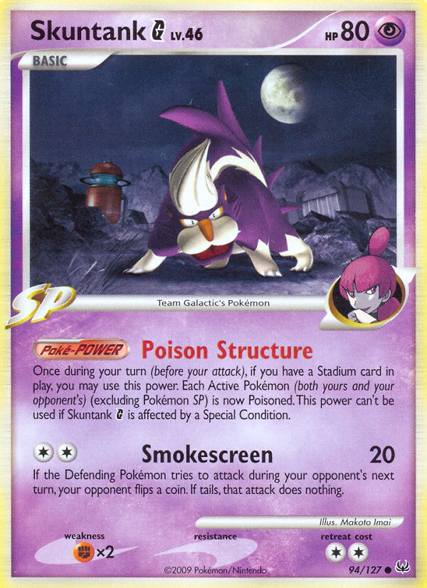 Skuntank G (94/127) [Platinum: Base Set] | Card Merchant Takapuna