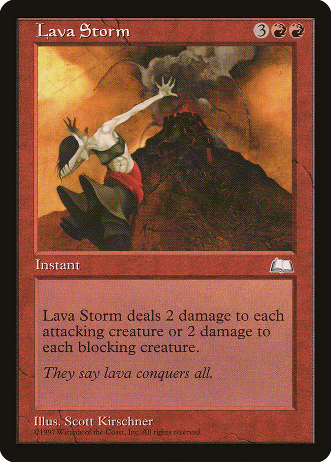 Lava Storm [Weatherlight] | Card Merchant Takapuna