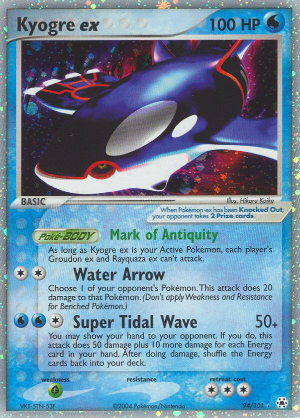 Kyogre ex (94/101) [EX: Hidden Legends] | Card Merchant Takapuna