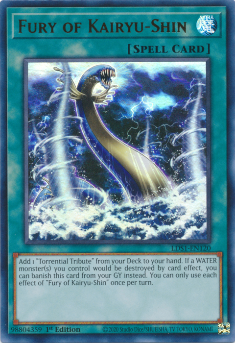 Fury of Kairyu-Shin [LDS1-EN120] Ultra Rare | Card Merchant Takapuna