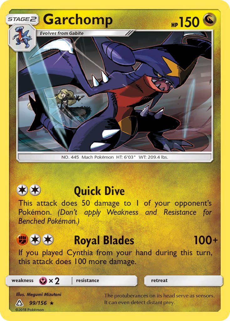 Garchomp (99/156) (Cracked Ice Holo) (Theme Deck Exclusive) [Sun & Moon: Ultra Prism] | Card Merchant Takapuna