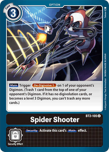 Spider Shooter [BT2-105] [Release Special Booster Ver.1.0] | Card Merchant Takapuna