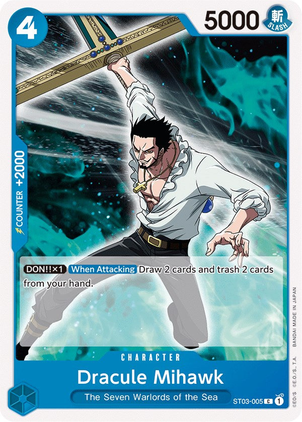 Dracule Mihawk [Starter Deck: The Seven Warlords of The Sea] | Card Merchant Takapuna