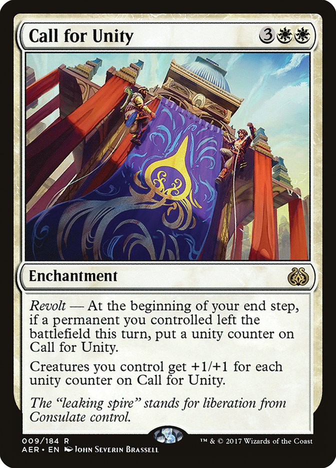 Call for Unity [Aether Revolt] | Card Merchant Takapuna