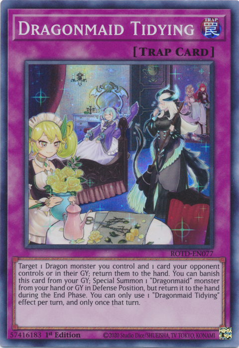 Dragonmaid Tidying [ROTD-EN077] Super Rare | Card Merchant Takapuna