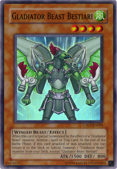 Gladiator Beast Bestiari [CP07-EN004] Super Rare | Card Merchant Takapuna