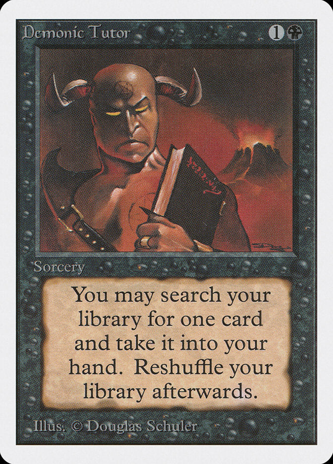 Demonic Tutor [Unlimited Edition] | Card Merchant Takapuna