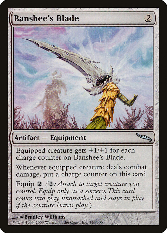 Banshee's Blade [Mirrodin] | Card Merchant Takapuna