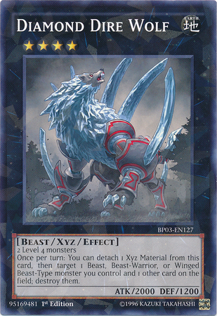 Diamond Dire Wolf [BP03-EN127] Shatterfoil Rare | Card Merchant Takapuna