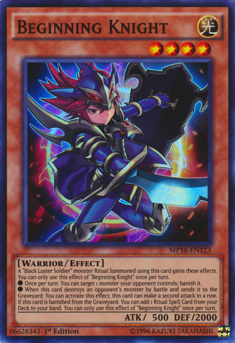 Beginning Knight [MP16-EN123] Super Rare | Card Merchant Takapuna