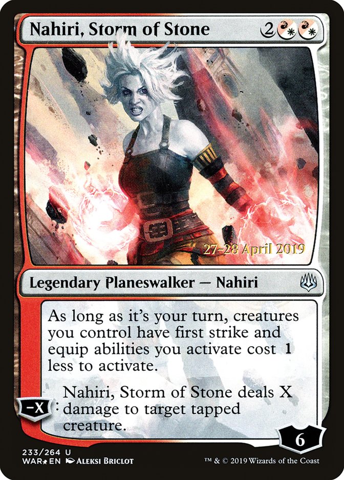 Nahiri, Storm of Stone [War of the Spark Prerelease Promos] | Card Merchant Takapuna