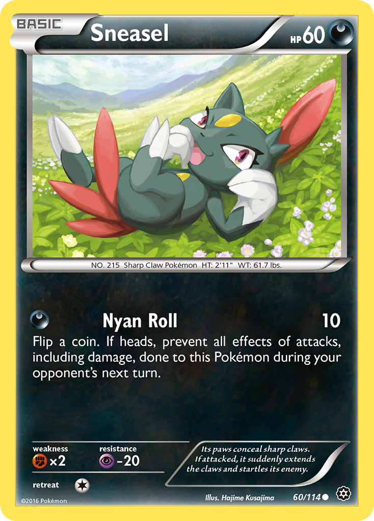 Sneasel (60/114) [XY: Steam Siege] | Card Merchant Takapuna