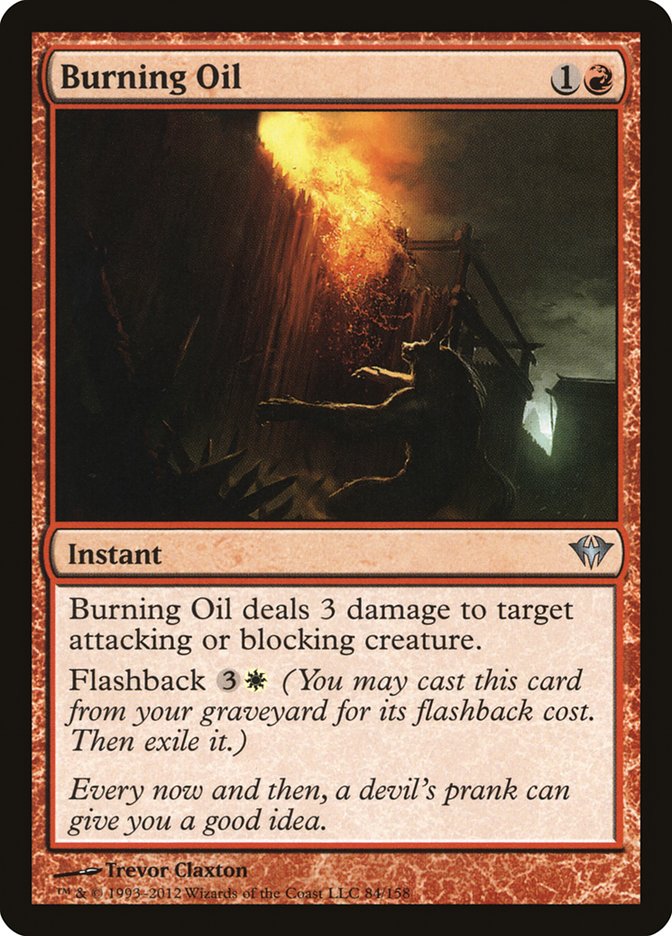 Burning Oil [Dark Ascension] | Card Merchant Takapuna