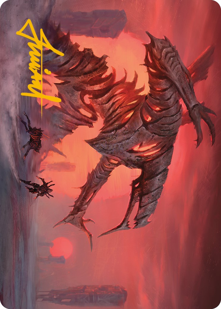 Red Sun's Zenith Art Card (Gold-Stamped Signature) [Phyrexia: All Will Be One Art Series] | Card Merchant Takapuna