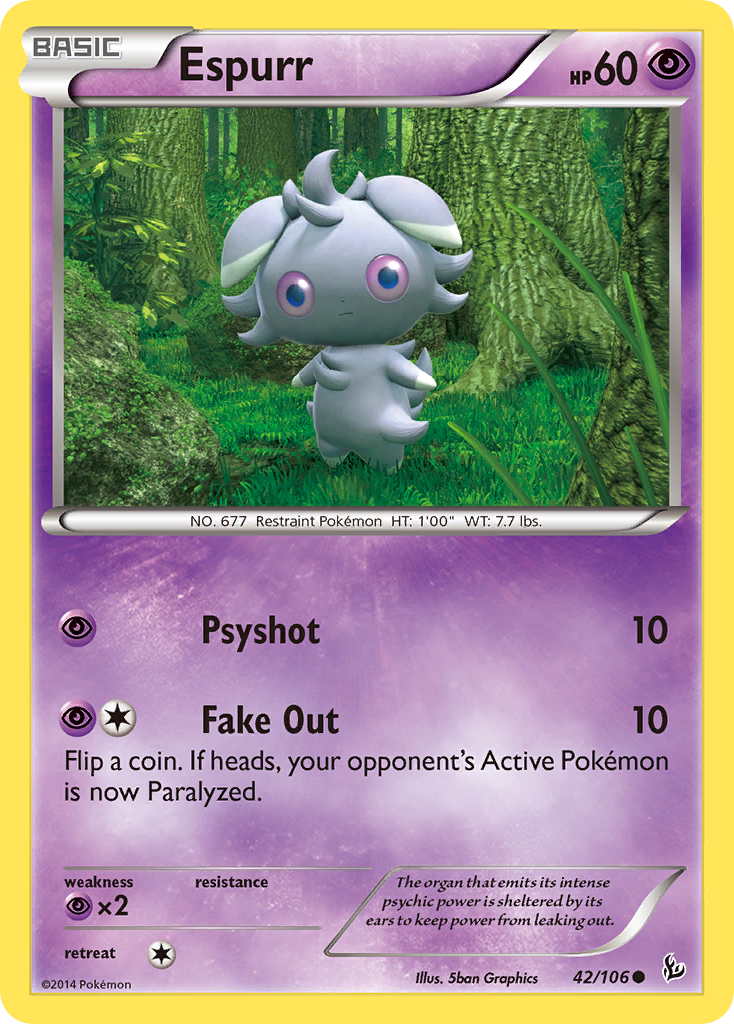 Espurr (42/106) [XY: Flashfire] | Card Merchant Takapuna