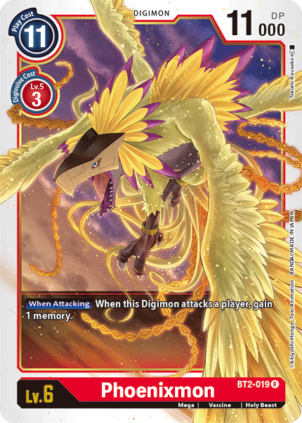 Phoenixmon [BT2-019] [Release Special Booster Ver.1.5] | Card Merchant Takapuna