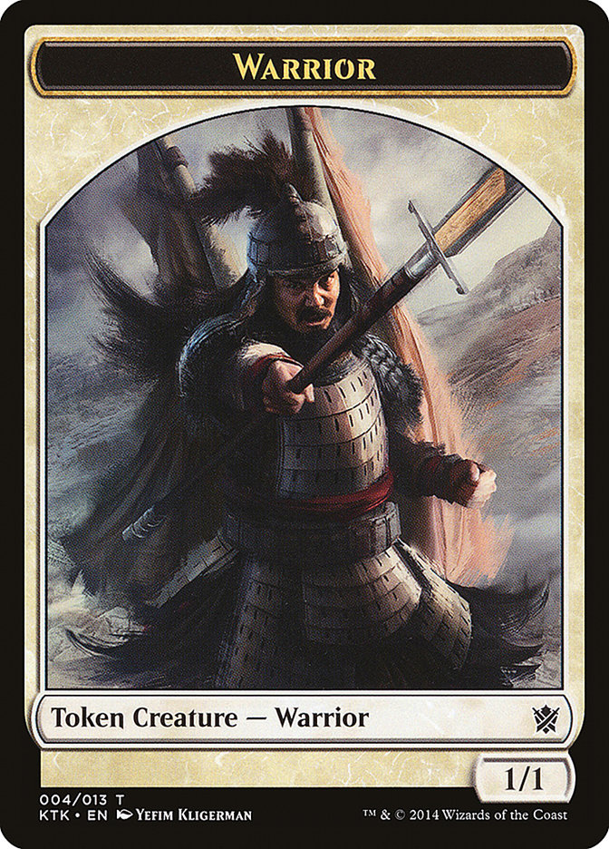 Warrior Token (004/013) [Khans of Tarkir Tokens] | Card Merchant Takapuna