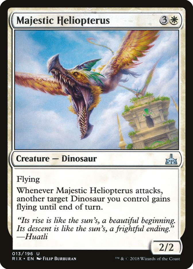 Majestic Heliopterus [Rivals of Ixalan] | Card Merchant Takapuna