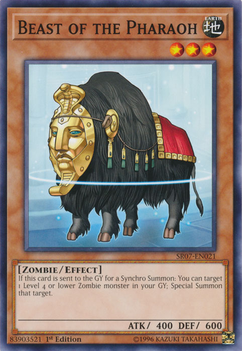 Beast of the Pharaoh [SR07-EN021] Common | Card Merchant Takapuna