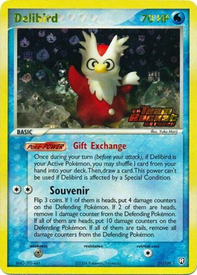 Delibird (21/109) (Stamped) [EX: Team Rocket Returns] | Card Merchant Takapuna