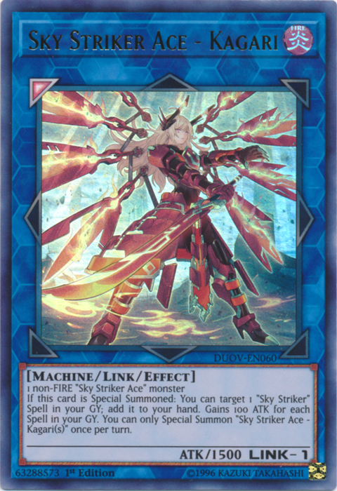 Sky Striker Ace - Kagari [DUOV-EN060] Ultra Rare | Card Merchant Takapuna