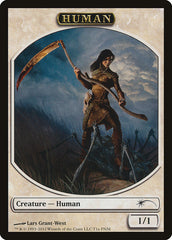 Human // Wolf Double-Sided Token [Friday Night Magic 2012] | Card Merchant Takapuna