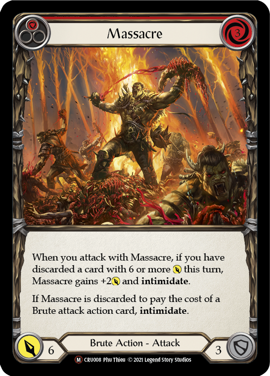 Massacre [U-CRU008] (Crucible of War Unlimited)  Unlimited Normal | Card Merchant Takapuna