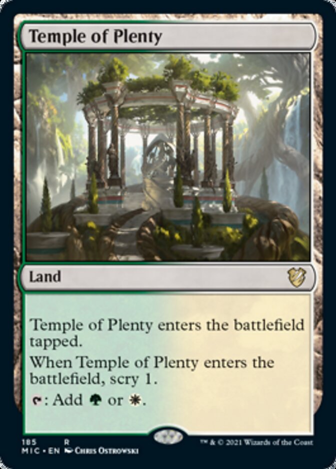 Temple of Plenty [Innistrad: Midnight Hunt Commander] | Card Merchant Takapuna