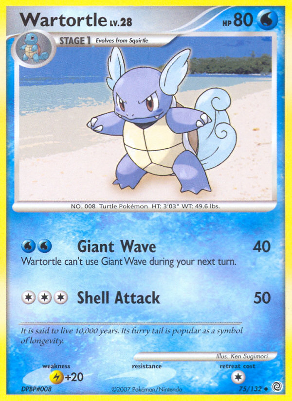 Wartortle (75/132) [Diamond & Pearl: Secret Wonders] | Card Merchant Takapuna