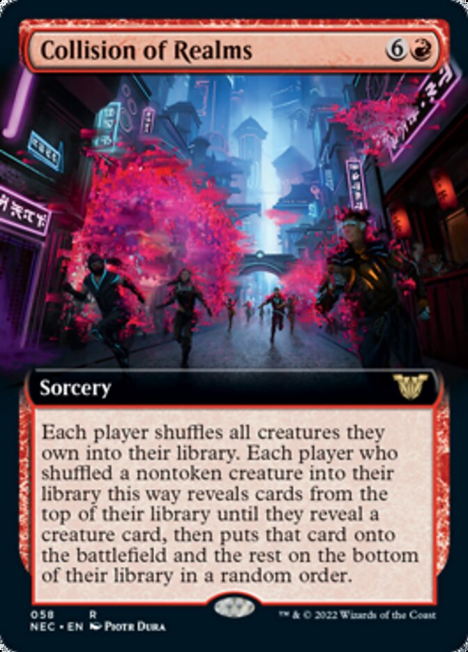 Collision of Realms (Extended Art) [Kamigawa: Neon Dynasty Commander] | Card Merchant Takapuna