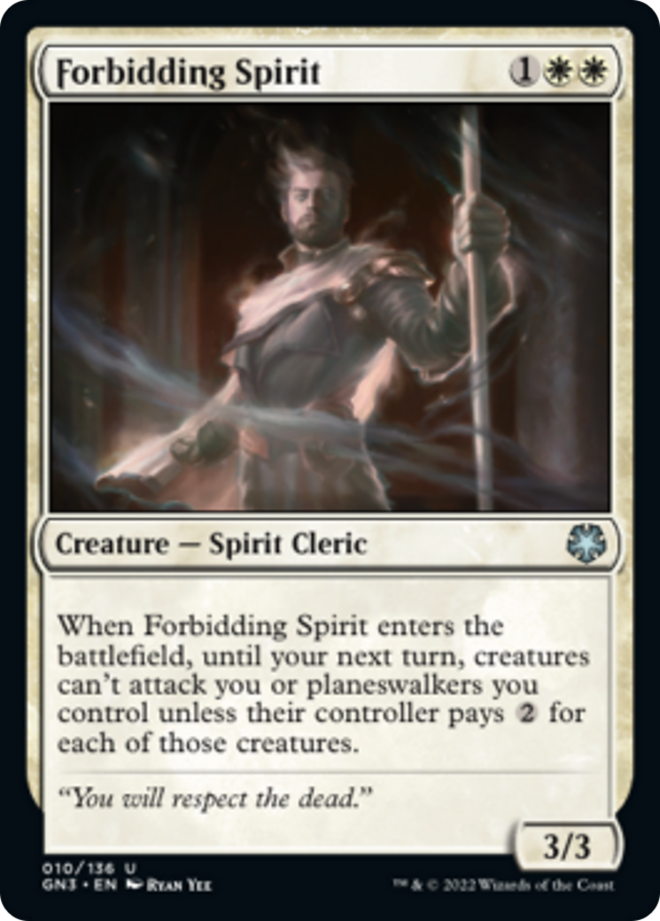 Forbidding Spirit [Game Night: Free-for-All] | Card Merchant Takapuna