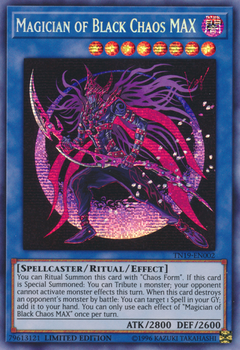 Magician of Black Chaos MAX [TN19-EN002] Prismatic Secret Rare | Card Merchant Takapuna