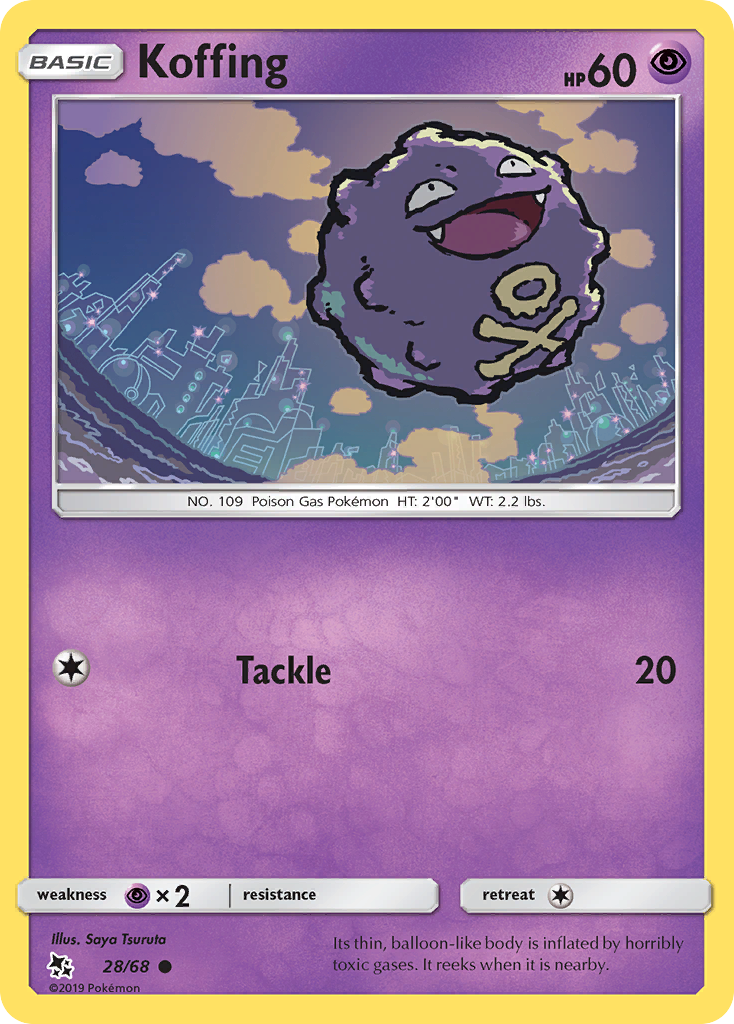 Koffing (28/68) [Sun & Moon: Hidden Fates] | Card Merchant Takapuna