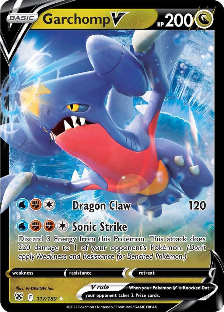 Garchomp V (117/189) [Sword & Shield: Astral Radiance] | Card Merchant Takapuna