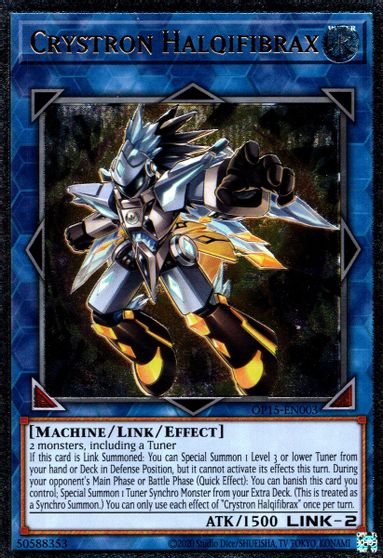 Crystron Halqifibrax [OP15-EN003] Ultimate Rare | Card Merchant Takapuna